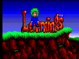 Lemmings (Europe) Title Screen